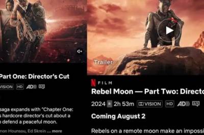 Rebel Moon: Director's Cut er utrolig lang
